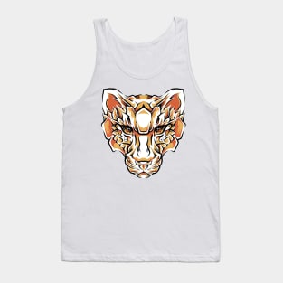 tiger head handdrawing Tank Top